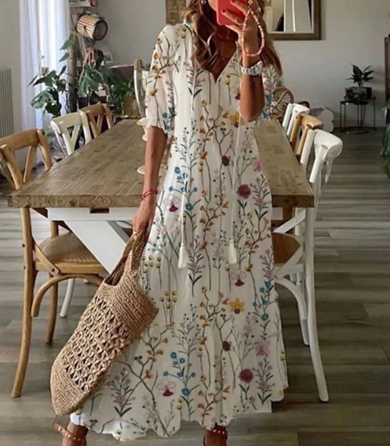 Lana Bohemian Floral Maxi Dress