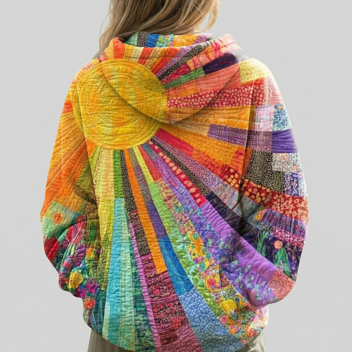 Multicolour Patchwork Hoodie