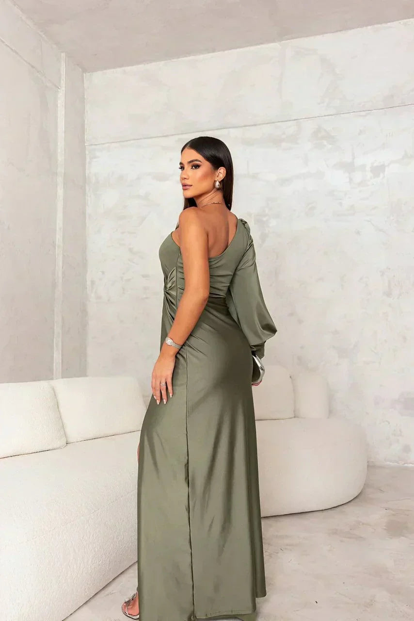 Riley One-Shoulder Maxi Dress