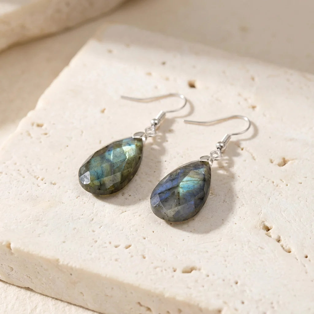 Freya | Labradorite Drop Earrings