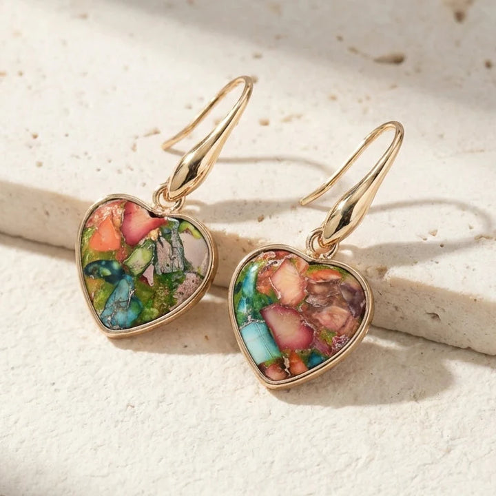 Indigo | Grounding Heart Earrings