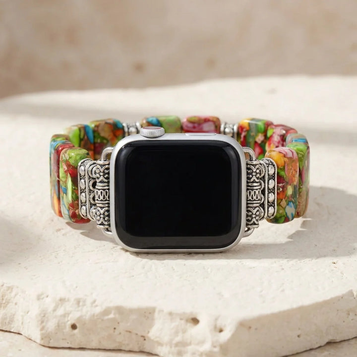 Olive | Imperial Jasper Apple Watch Band