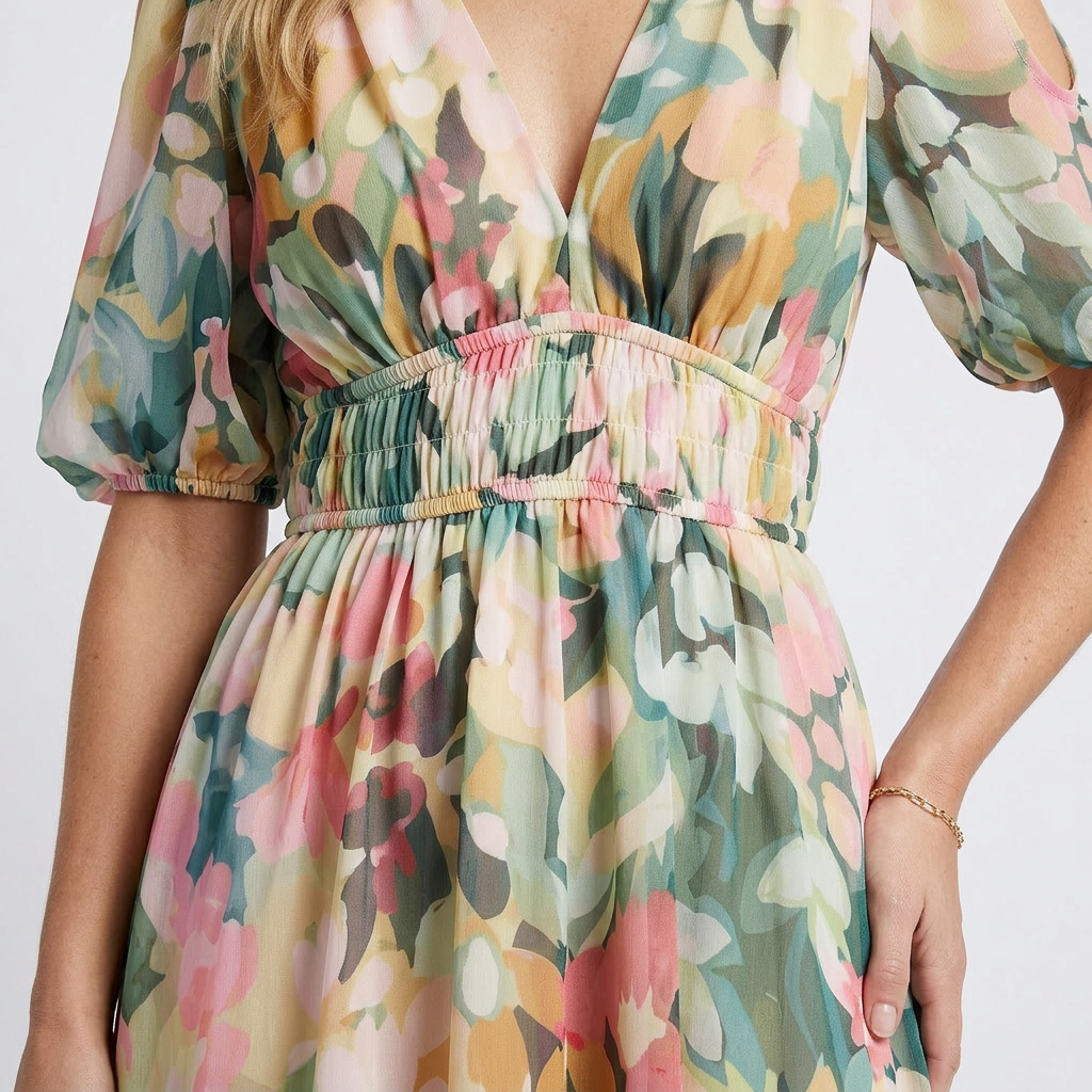 Ruby | Gathered Midi Dress