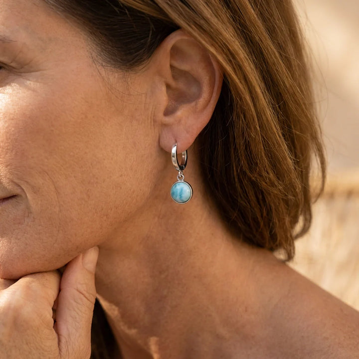 Aria | Larimar Serenity Earrings