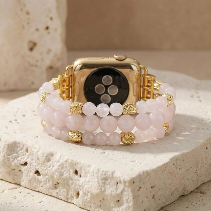 Freya | Healing Rose Quartz Apple Watch Band