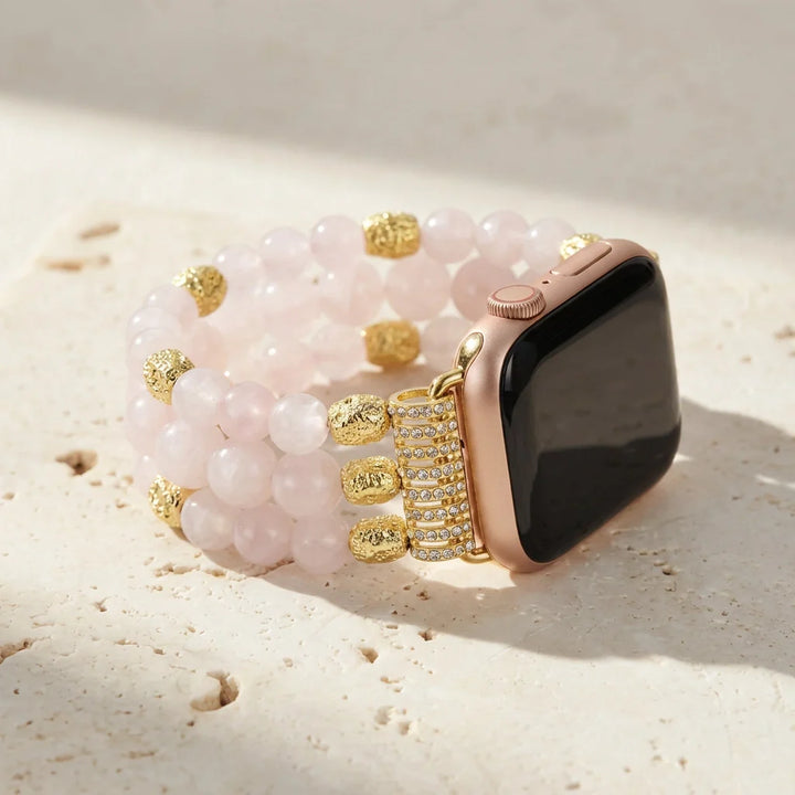 Freya | Healing Rose Quartz Apple Watch Band