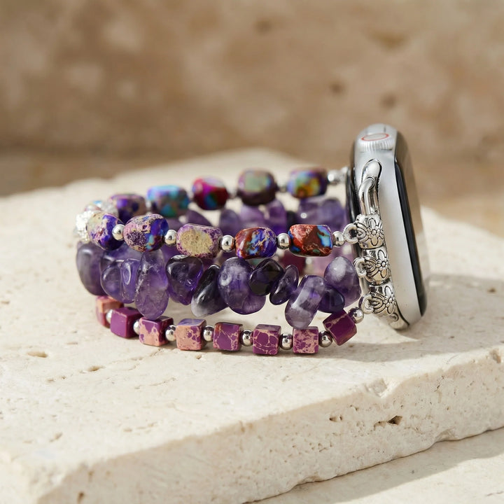 Hazelle | Amethyst & Jasper Apple Watch Band
