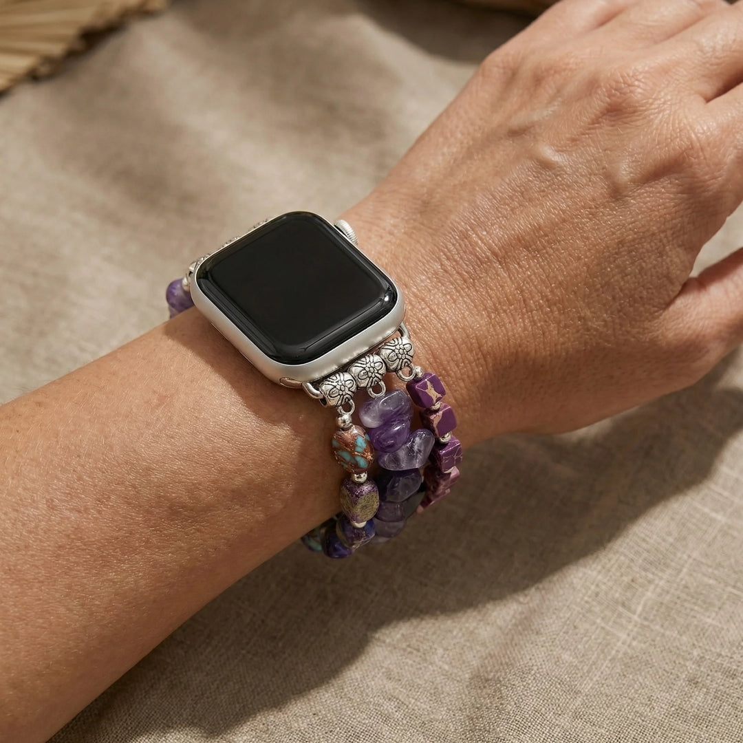 Hazelle | Amethyst & Jasper Apple Watch Band