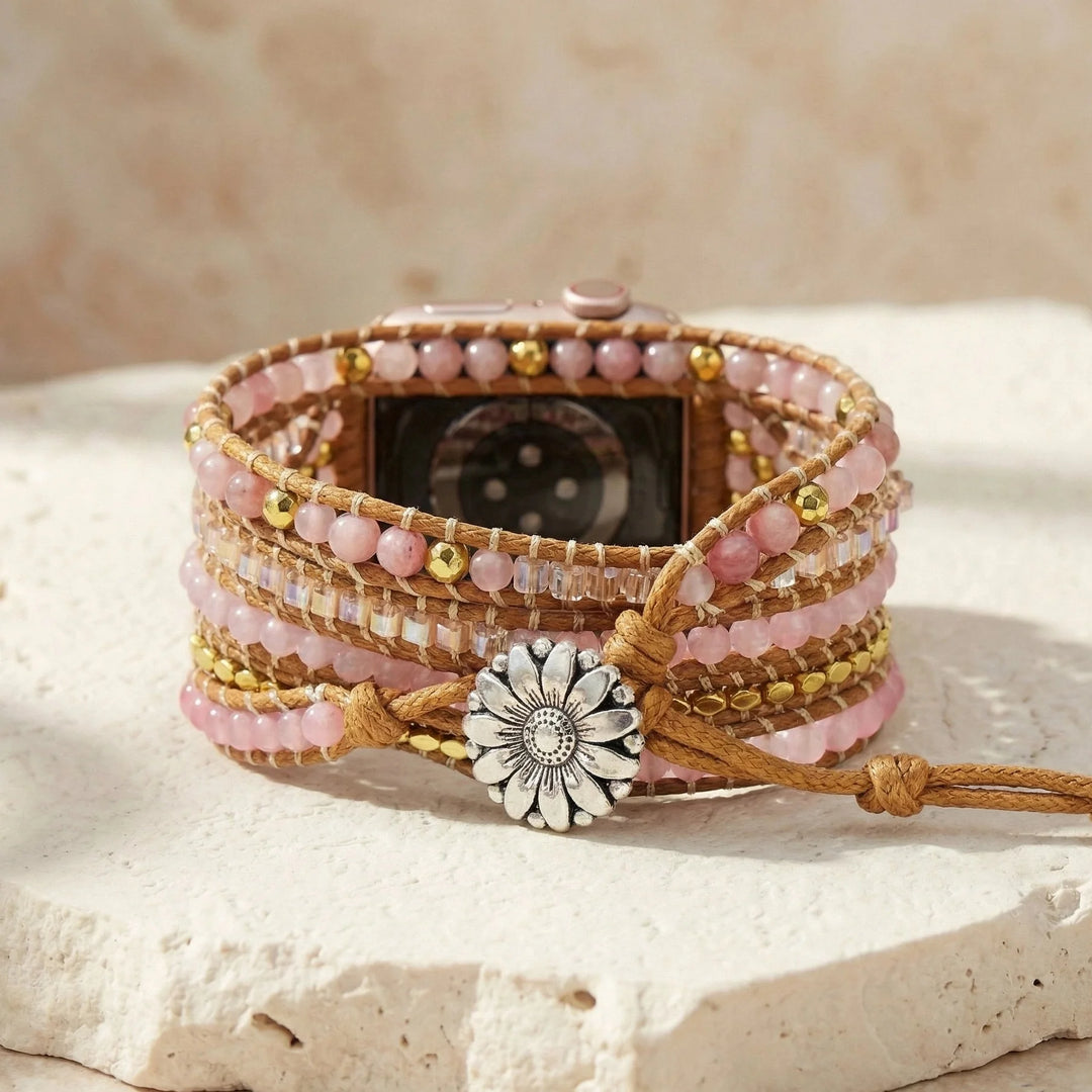 Aspen | Rose Quartz Love Apple Watch Strap