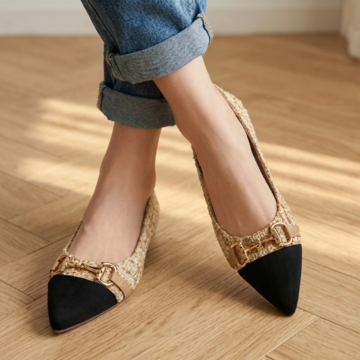 Verona | Tweed Ballet Flats