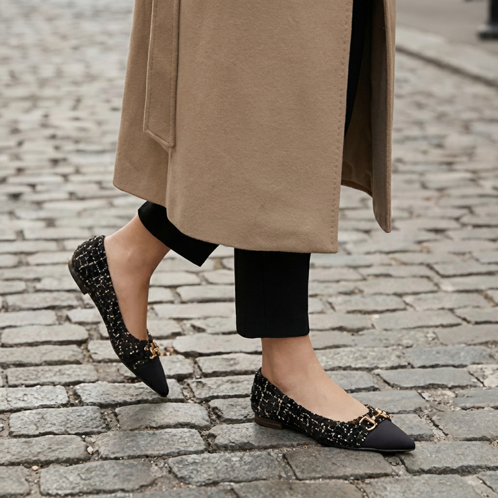Verona | Tweed Ballet Flats