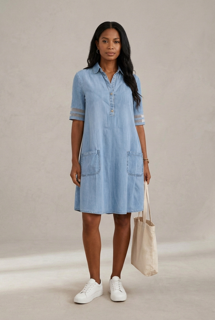 Brittany Denim Figure Dress