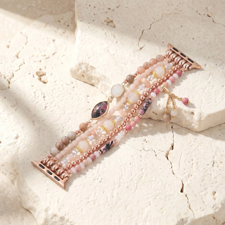 Rosalie | Rose Glow Sunstone Apple Watch Band