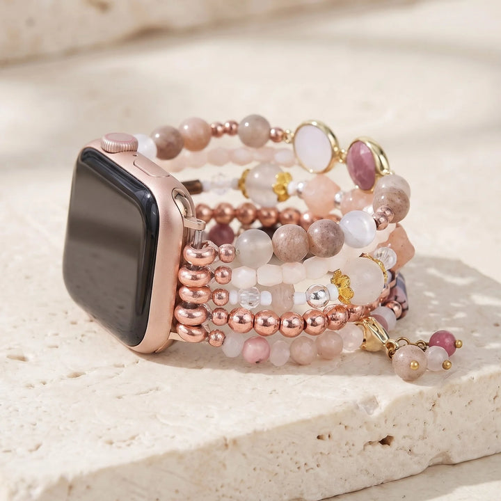 Rosalie | Rose Glow Sunstone Apple Watch Band