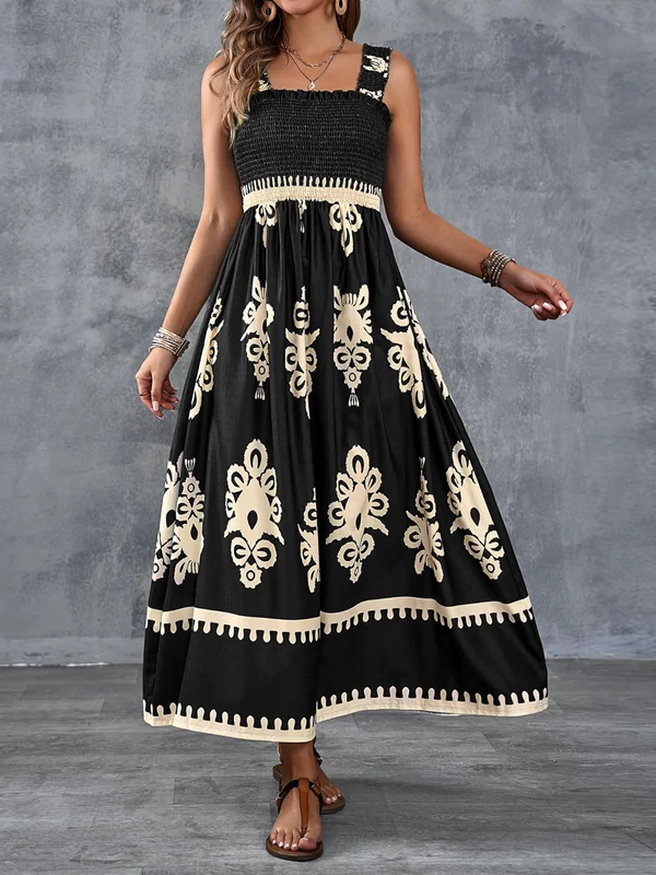 Martina Artistic Print Maxi Dress