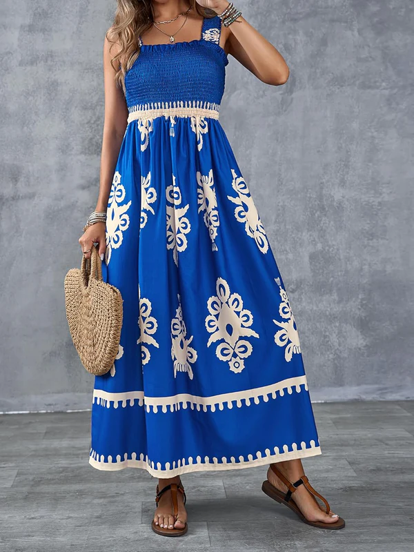 Martina Artistic Print Maxi Dress