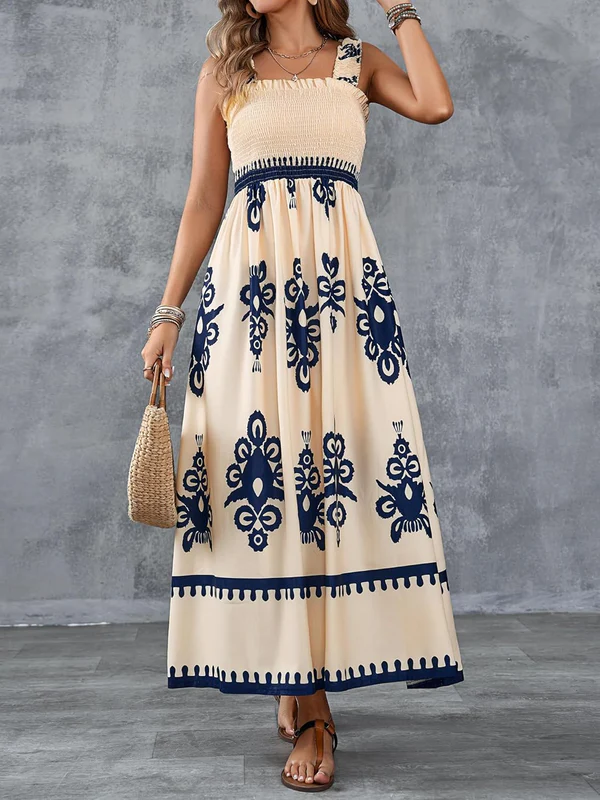 Martina Artistic Print Maxi Dress