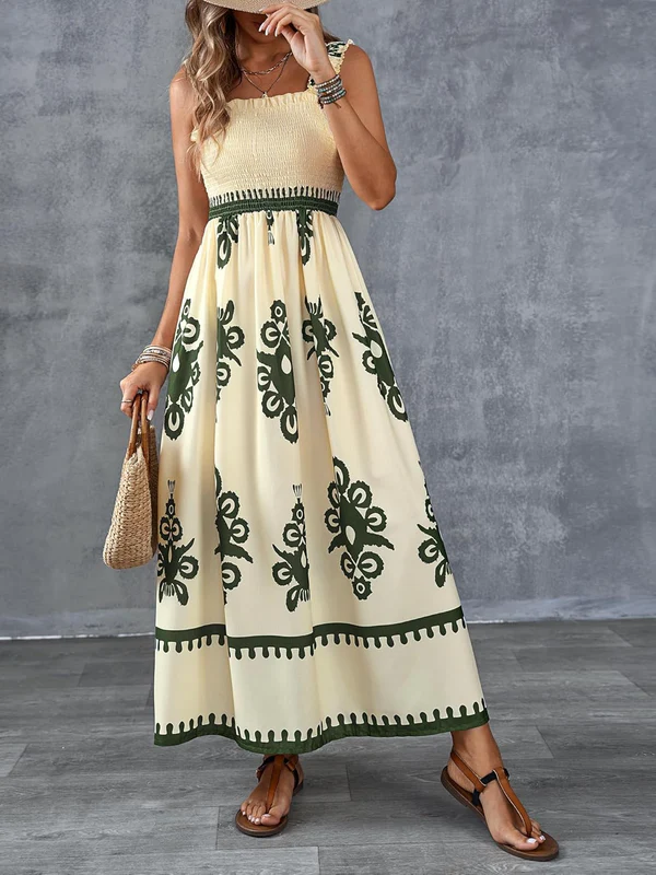 Martina Artistic Print Maxi Dress