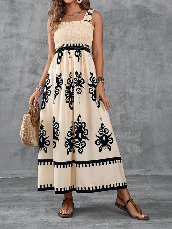 Martina Artistic Print Maxi Dress
