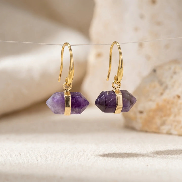 Ivy | Amethyst Clarity Earrings