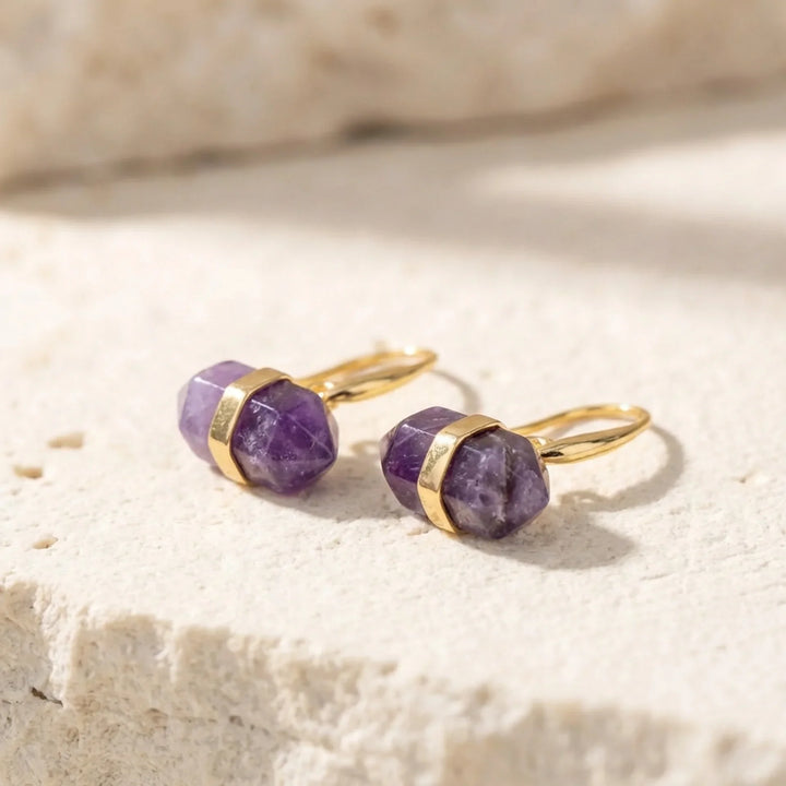 Ivy | Amethyst Clarity Earrings