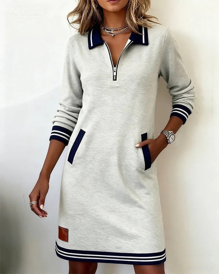 Chic Cotton Long Sleeve Dress