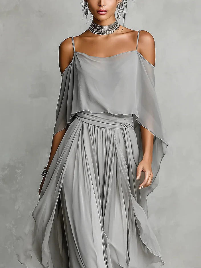 Rosa | Flowy Chiffon Set