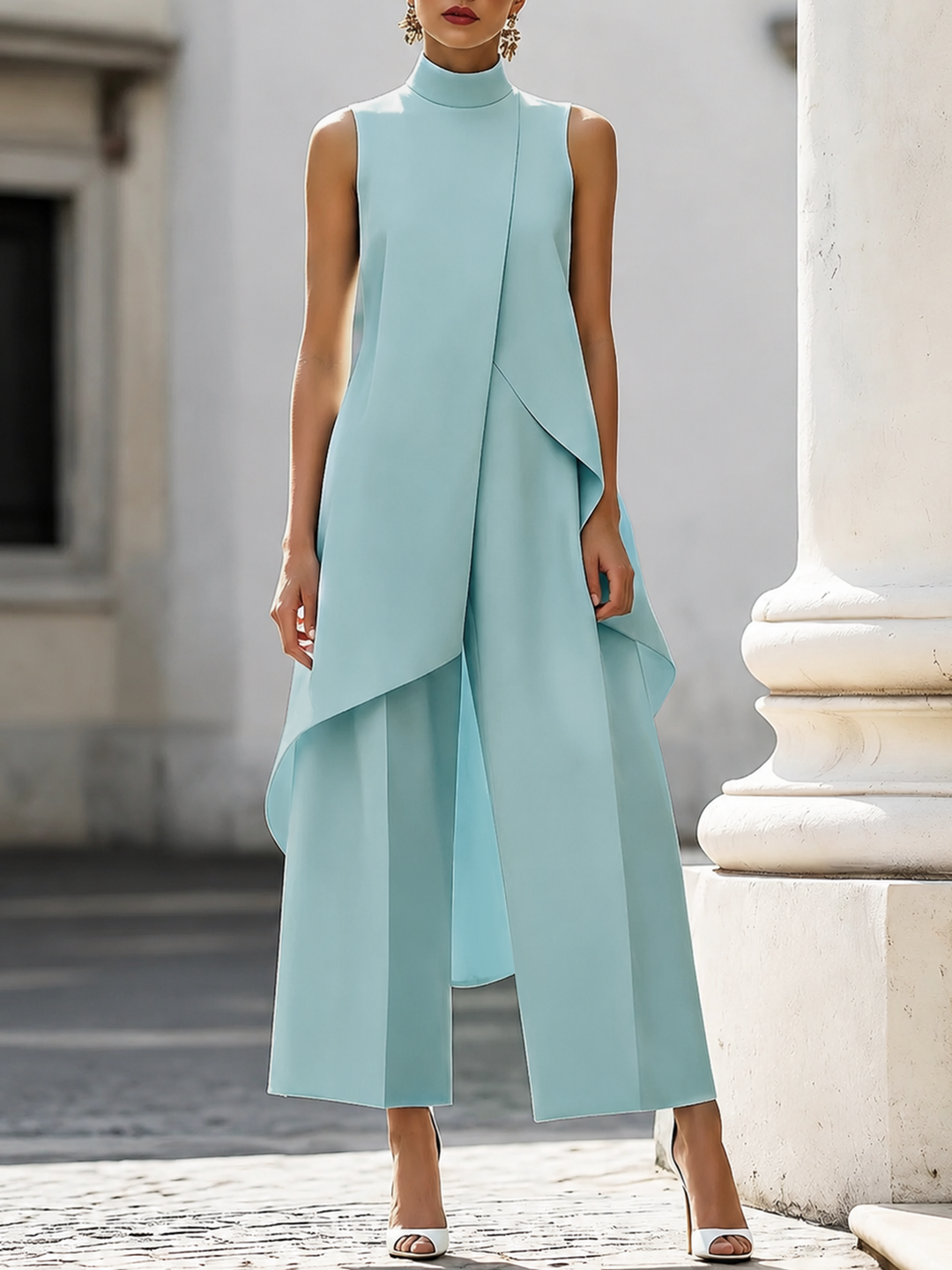 Martina | Long Elegant Drop Jumpsuit