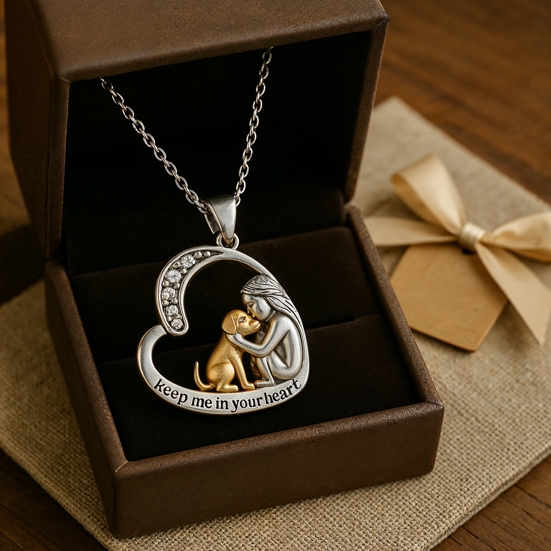 Emery™ | Heart-Shaped Pendant Necklace for Dogs