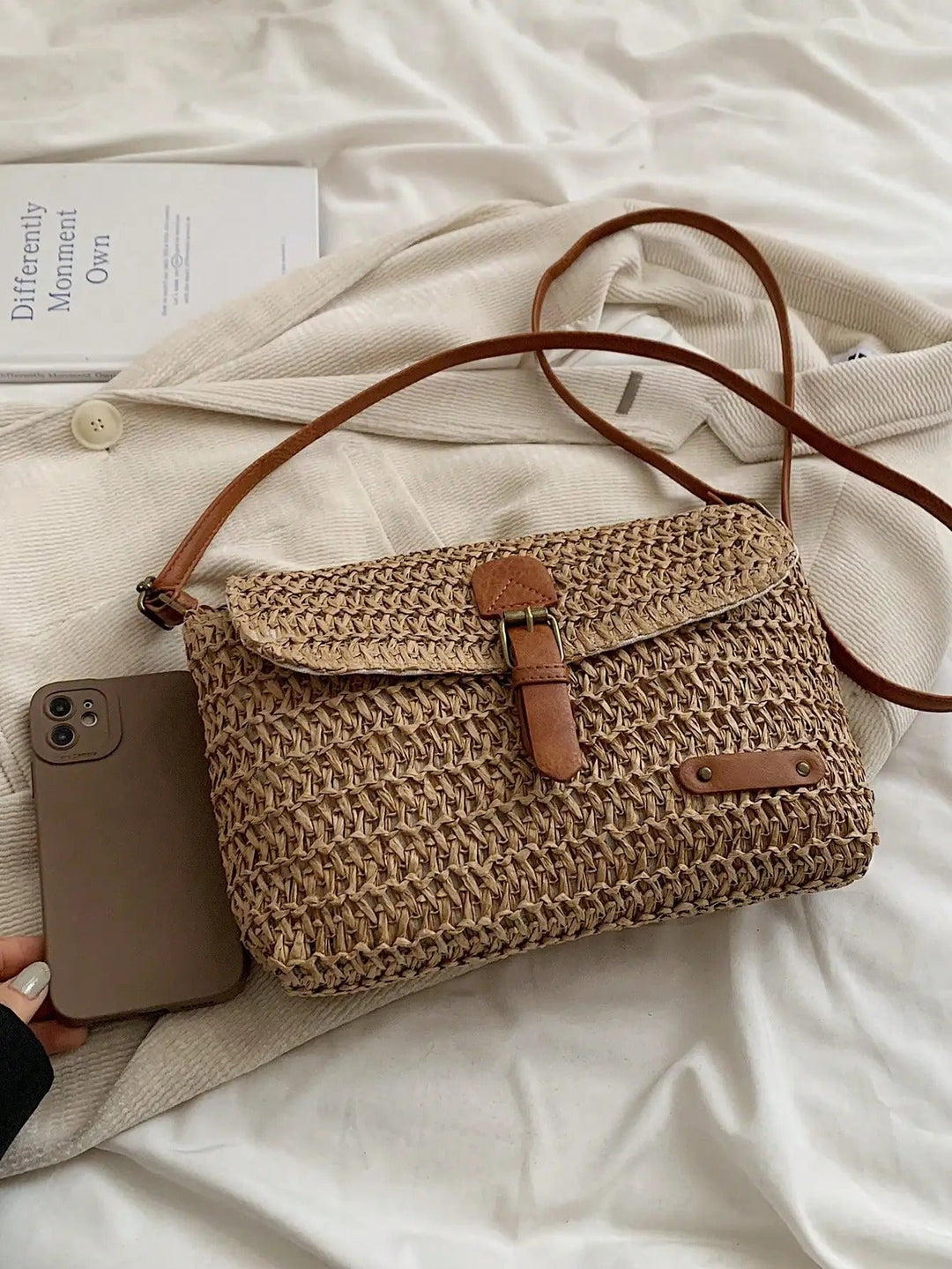 Marigold | Straw Crossbody Bag