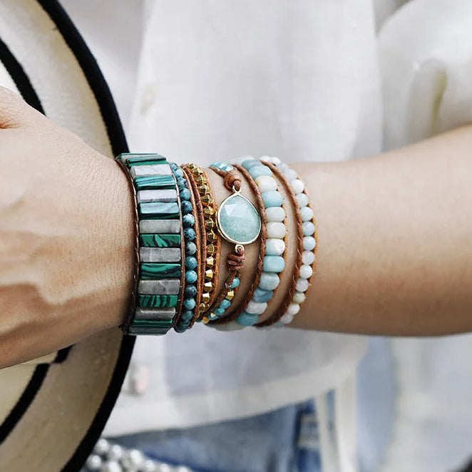 Piper | Vibrant Amazonite Charm Bracelet