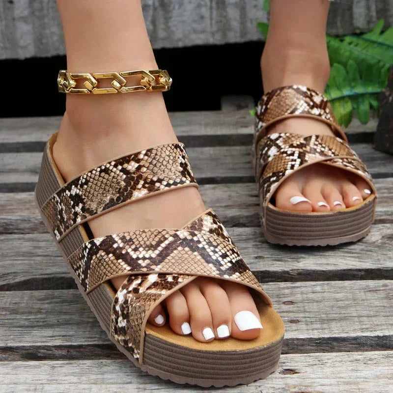 Jada | Orthopaedic Crossover Platform Sandal