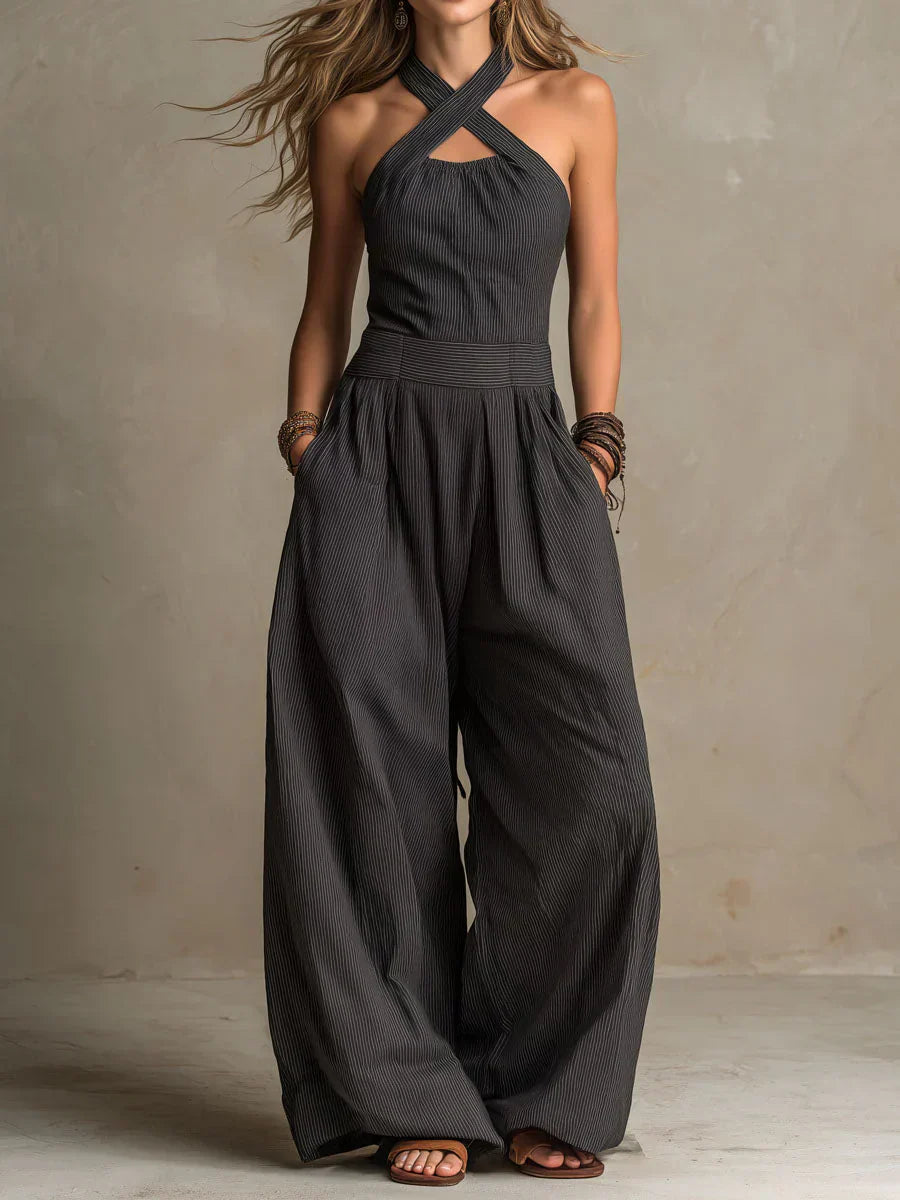 Bianca | Cross Fluid Jumpsuit
