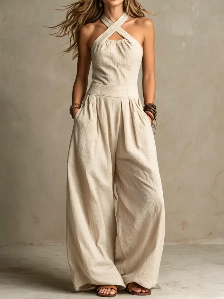 Bianca | Cross Fluid Jumpsuit