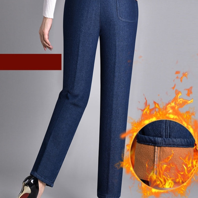 Laluna Elastic Waist Side Pocket Jeans
