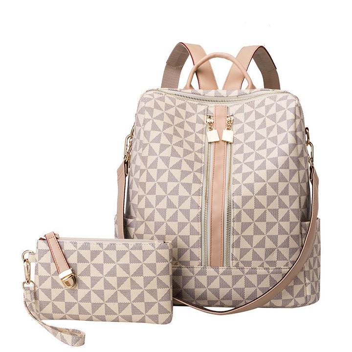 Large-Capacity Multi Functional Back/Shoulder Bag with Pouch