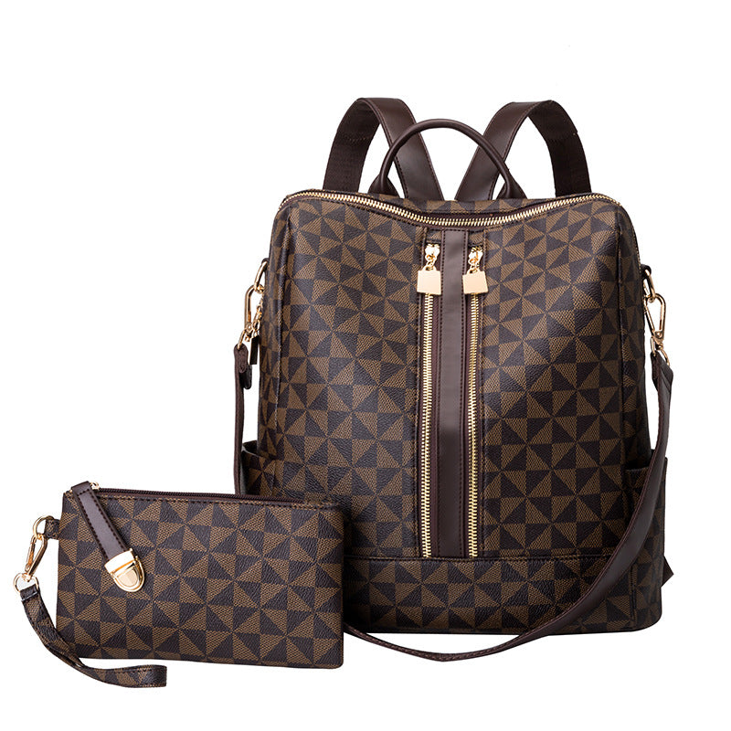 Large-Capacity Multi Functional Back/Shoulder Bag with Pouch