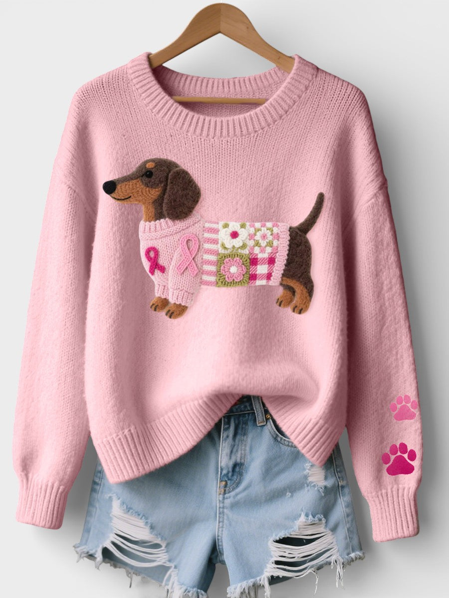 Irene Dog Print Sweater