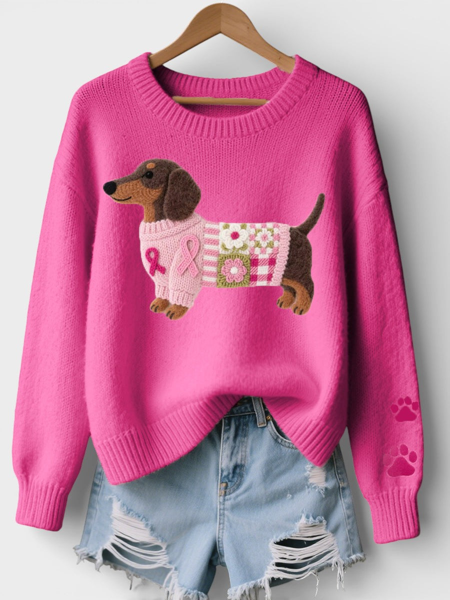 Irene Dog Print Sweater