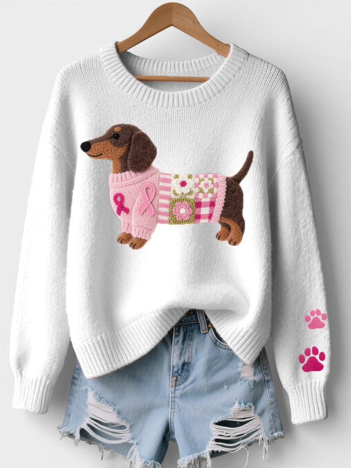 Irene Dog Print Sweater