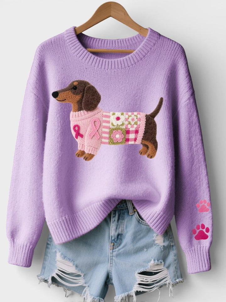 Irene Dog Print Sweater