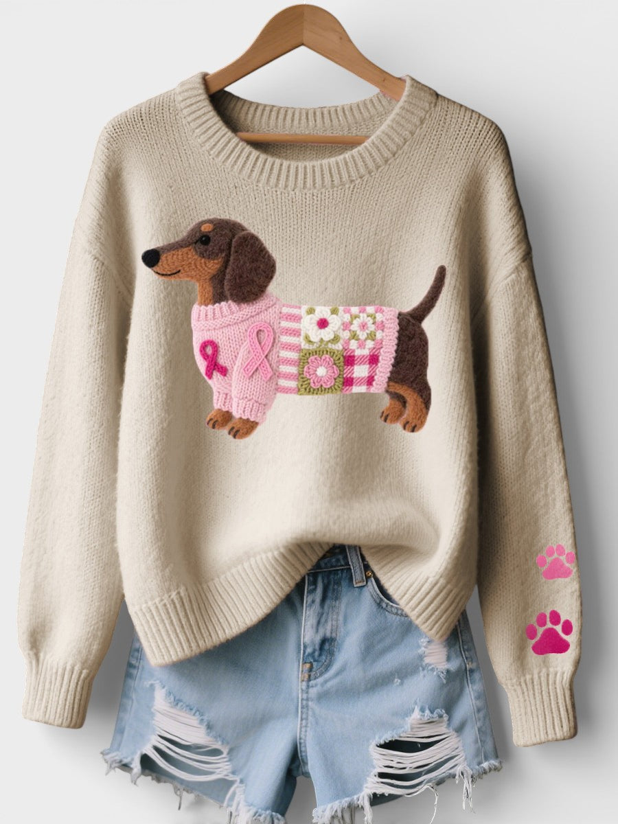 Irene Dog Print Sweater