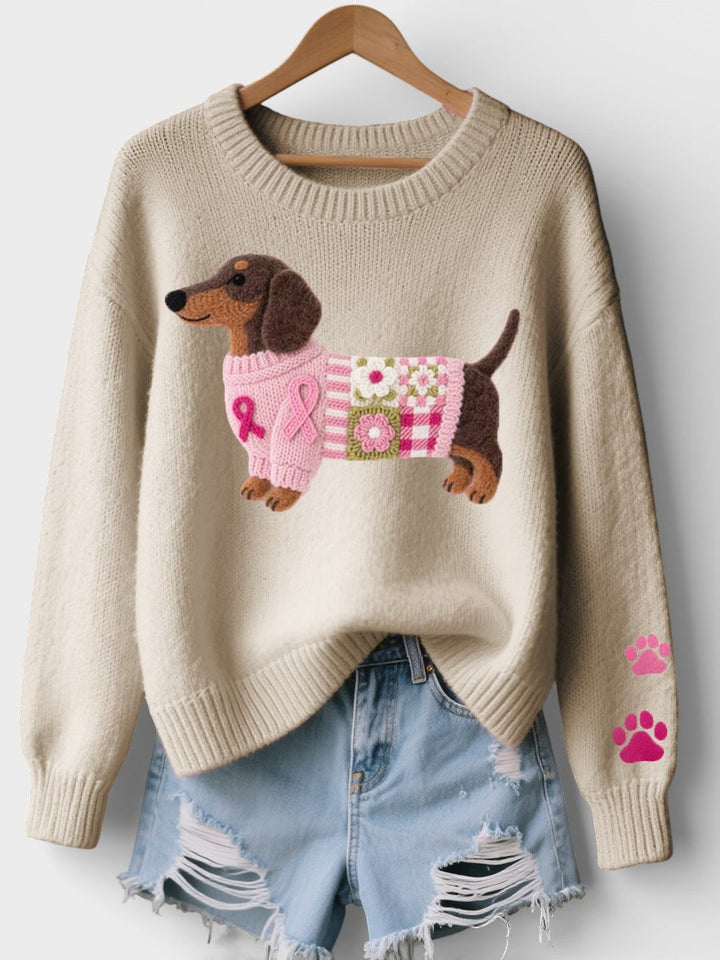 Irene Dog Print Sweater