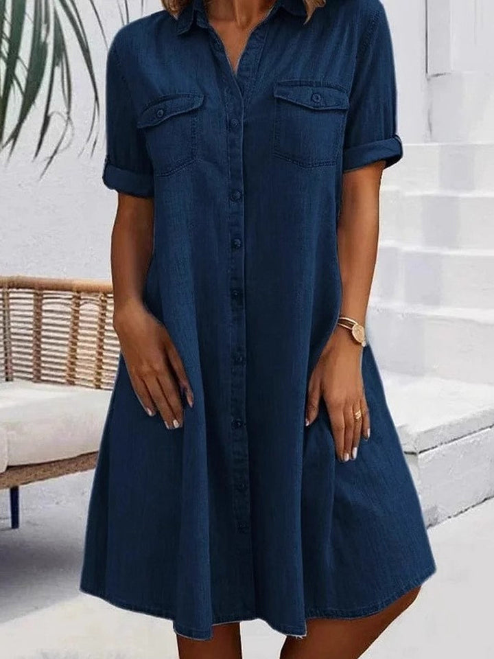 Patricia | Casual Denim Midi Dress