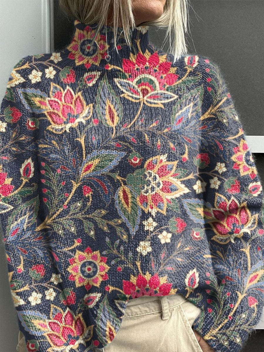 Noelia Multicolor Turtleneck Sweater