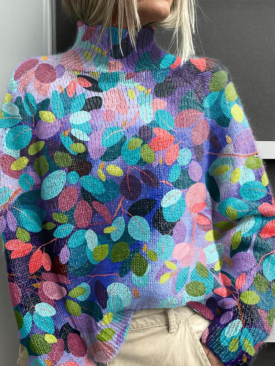 Noelia Multicolor Turtleneck Sweater