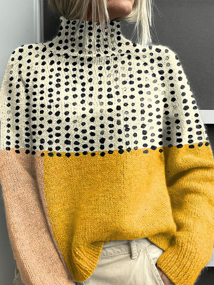 Noelia Multicolor Turtleneck Sweater