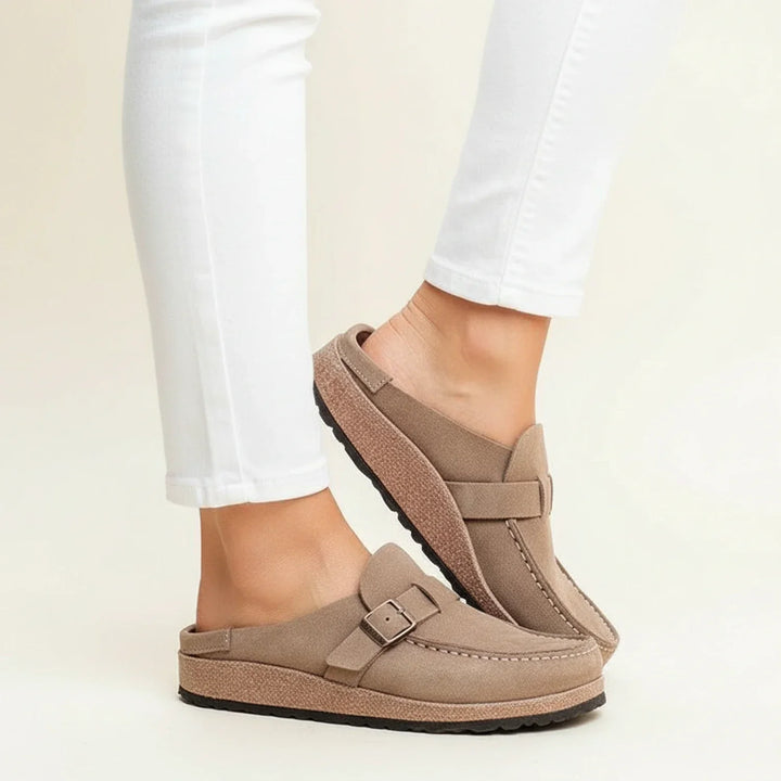 Janine | Orthopedic Mules - Beige - Women's Comfort Shoes Australia