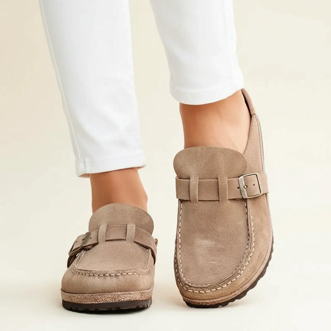 Janine | Orthopedic Mules - Beige - Women's Comfort Shoes Australia